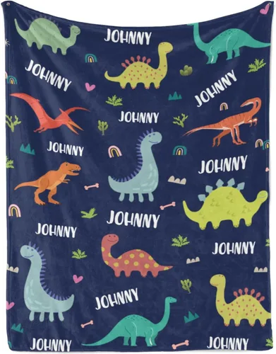 Vista 24 de Manta personalizada con nombre para adolescentes, niñas, niños, mantas de bebé personalizadas de franela ultra suave y acogedora, manta con nombre