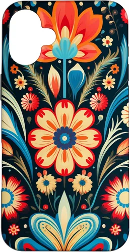 Vista 23 de Polish Folk Art Flower Pattern Poland Case for iPhone 17