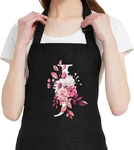 Vista 30 de Delantales Personalizados para Mujeres con Bolsillos, Lindos Delantales para Mujeres Chef de Repostería, Regalos de Cocina para el Cumpleaños de Mamá