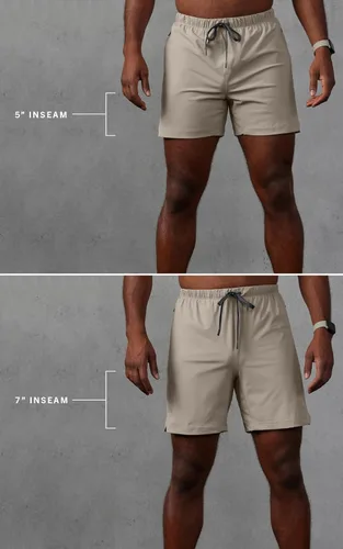 Vista 7 de Fabletics The One - Pantalón corto para hombre (forro), entrenamiento, natación, ligero, de secado rápido, bolsillo con cremallera, tejido elástico
