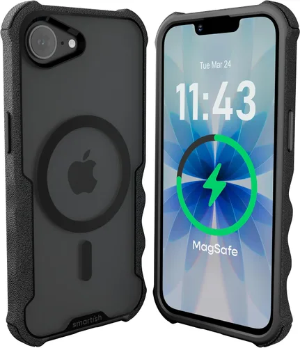 Vista 99 de Smartish Funda para iPhone 12 Pro Max Armor - Gripzilla [resistente + protectora] Funda de agarre delgada y resistente - Black Tie Affair