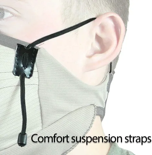 Vista 4 de ATV Tek Máscara antipolvo estilo bandana, cómoda y lavable (camuflado, talla única)