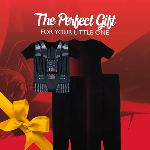 Vista 8 de STAR WARS Boys' 2-piece Snug-fit Cotton Matching Short-Sleeve Pajama Set, Soft & Cute for Kids