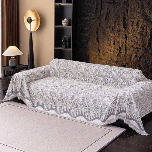 Vista 12 de ROOMLIFE Manta de sofá estilo azteca boho para sillones de 2/3 cojines, fundas de sofá lavables y antideslizantes aptas para mascotas, protector