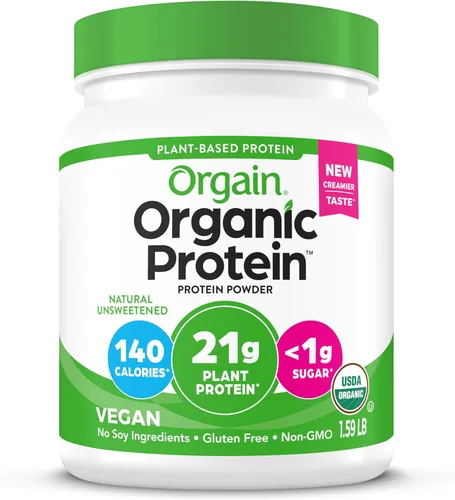 Vista 12 de Orgain - Proteína vegana orgánica en polvo, pastel de cumpleaños - 21g de proteína a base de plantas, 7g de fibra prebiótica, bajo en carbohidratos
