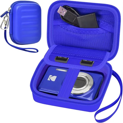 Vista 17 de Funda para cámara digital KODAK PIXPRO FZ55/FZ45/FZ53/FZ43 de 16 MP, bolsa de almacenamiento de viaje con bolsillo de malla para baterías, cables