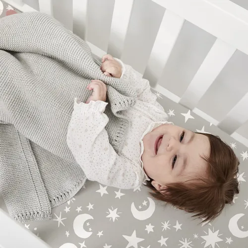 Vista 6 de Sábanas ajustadas para cuna para bebés niños 3 Pack, juego de sábanas de cuna de microfibra extra suave de 28" x 52" para colchón de cuna de bebé