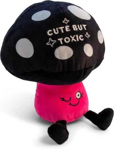 Vista 5 de Punchkins Peluche de maní – Peluche divertido con texto en inglés «I'm Allergic to Deez», regalo para los amantes del humor, bonito juguete