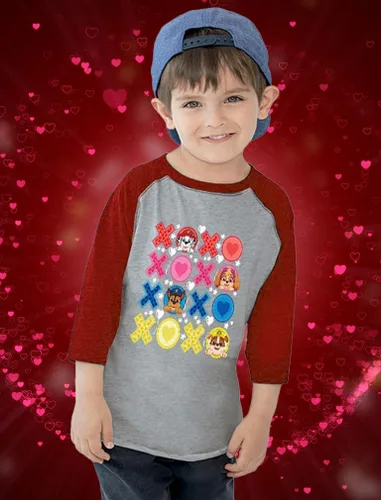 Vista 2 de Paw Patrol - Camiseta de béisbol para niños y niñas, manga 34