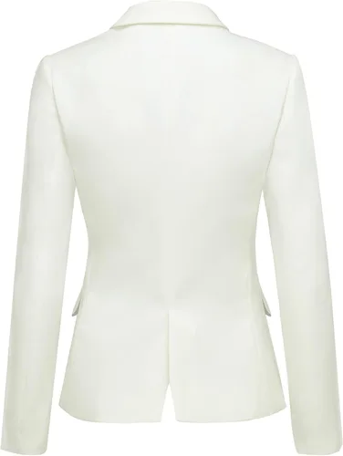 Vista 2 de LookbookStore - Saco formal de traje tipo blazer para mujer, con solapa y muesca en el bolsillo