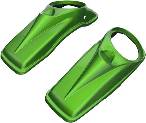 Vista 23 de Tapas para bocinas de motocicleta aptas para 2014+ Harley Touring Hard Saddle Bags - Whisky ámbar, 8 pulgadas Amber Whiskey