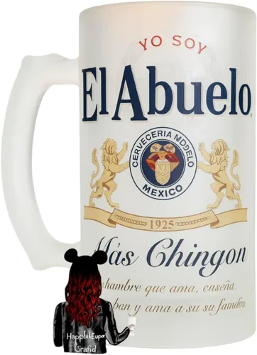 Vista 2 de Taza de cerveza esmerilada de 16 onzas, regalo para hermano, papá, dios, padre (Hermano)