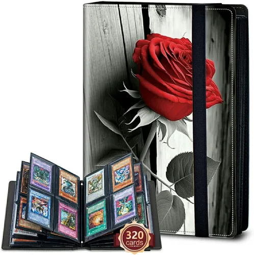 Vista 81 de Rossy Carpeta de tarjetas con 4 bolsillos, carpeta de tarjetas intercambiables, álbum de colección de tarjetas, para 160 tarjetas de carga lateral