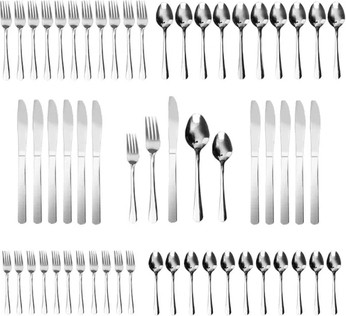 Vista 16 de Juego de 36 Piezas de Tenedores de Cena - Tenedores de Cubiertos de Acero Inoxidable Windsor de 7.1 Pulgadas Aptos para Lavavajillas para 36