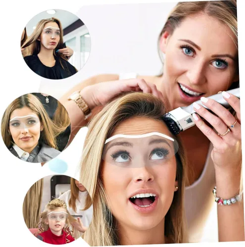 Vista 4 de Beavorty 30 protectores de ojos transparentes para peluqueros para peluquería, cubiertas faciales ligeras para uso en salones de belleza
