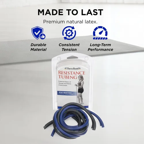Vista 8 de TheraBand tramos de tubos profesionales con resistencia de látex para ejercitar, rehabilitar y acondicionar cualquier parte del cuerpo.
