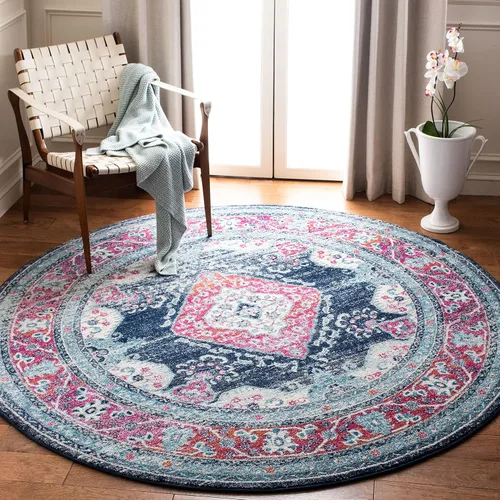 Vista 14 de SAFAVIEH Evoke Collection EVK250A - Alfombra de pasillo, 2 pies 2 pulgadas x 7 pies, color crema y fucsia, diseño oriental Shabby chic, no desprende