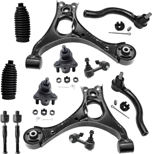 Vista 102 de Detroit Axle - Kit de extremo delantero para Hyundai Sonata XG350 XG300 Kia Optima, 2 brazos de control superiores con juntas de bola, 2 brazos