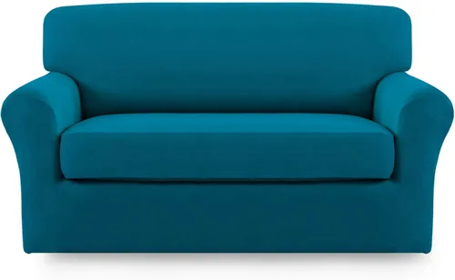 Vista 53 de Easy-Going - Funda elástica de microfibra de 2 piezas para sofá, funda suave de elastano, lavable, parte inferior elástica, protector para muebles