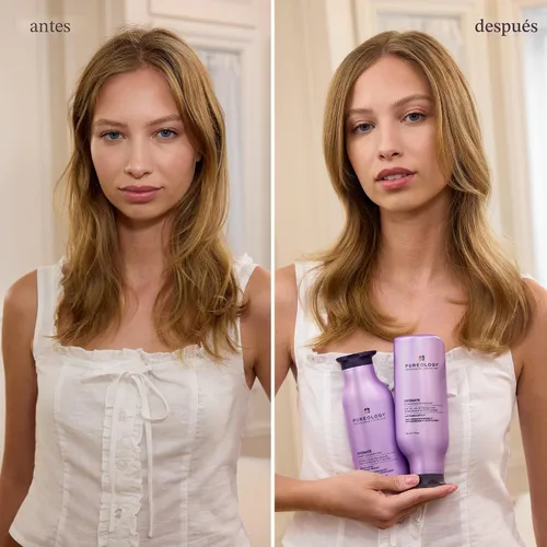 Vista 5 de Pureology Kit de Champú y Acondicionador Hidratante - Para Cabello Seco, Medio a Grueso y Teñido, Suaviza y Hidrata Profunda, Sin Sulfatos