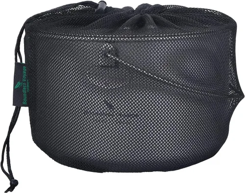Vista 6 de iBasingo 510pcs bolsa de malla de nylon bolsa de cosas saco de golf olla al aire libre BVP01, XL-5 piezas, Cordón