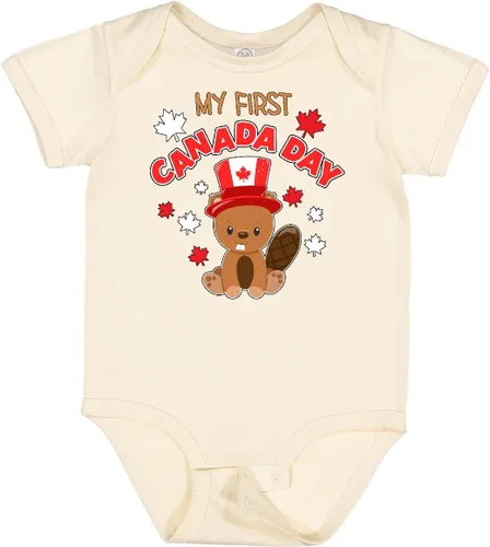 Vista 9 de inktastic My First Canada Day Baby Bodysuit
