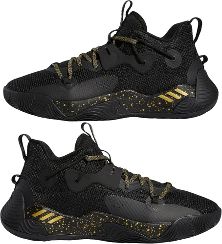 Vista 7 de adidas Tenis de baloncesto unisex para adultos Harden Stepback 3 Núcleo negro y blanco