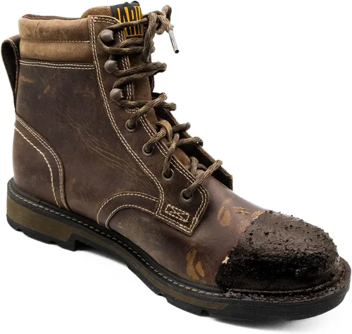 Vista 7 de Leather Hero Protector de botas de trabajo con cepillo para botas de trabajo con refuerzo de puntera - da vida extra a tus botas, 3 onzas