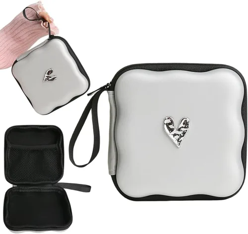Vista 25 de Funda de almacenamiento para cargador, diseño de ondas, protector de cargador de viaje, organizador de cables para auriculares, caja