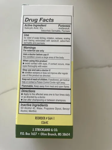 Vista 3 de GLOVER'S Solución medicada para el cuero cabelludo 2.5 oz