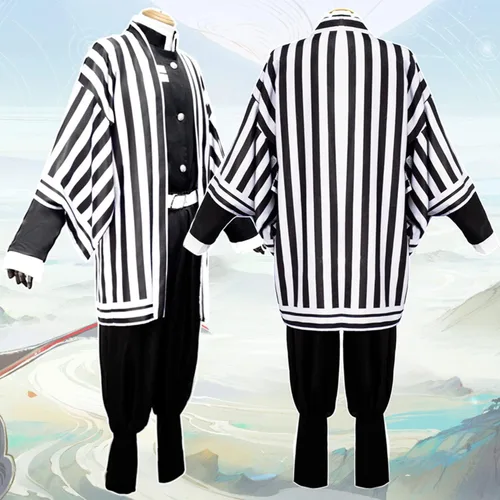 Vista 7 de Nezuko - Conjunto de cosplay de anime kimono, para adultosniñospelucas, una variedad de estilos para elegir