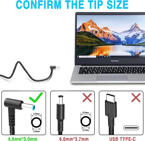 Vista 3 de WZXHU Cargador para laptop de 200 W compatible con HP Victus Gaming 15 16 Omen Pavilion 15 16 17 Zbook 15 17 ZBook Fury Create Studio Envy 15 2020