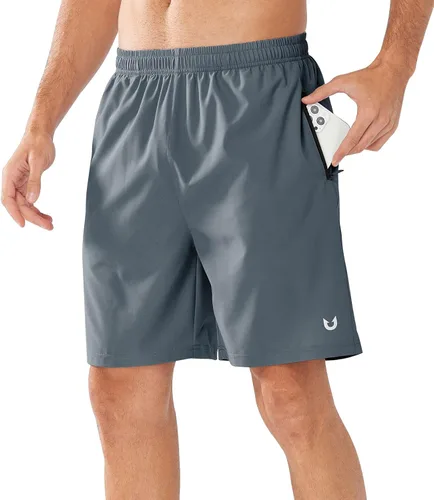 Vista 3 de NORTHYARD Pantalones cortos deportivos para correr para hombre, de secado rápido, ligeros, deportivos, gimnasio, baloncesto, 7 pulgadas, 9 pulgadas