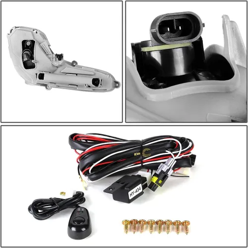 Vista 4 de DNA MOTORING FL-ZTL-133-CH - Luz antiniebla con interruptor para el lado del conductor y del pasajero, mejora la visibilidad