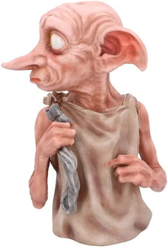 Vista 3 de Nemesis Now Busto Dobby de Harry Potter con licencia oficial, 11.8 pulgadas, color rosa
