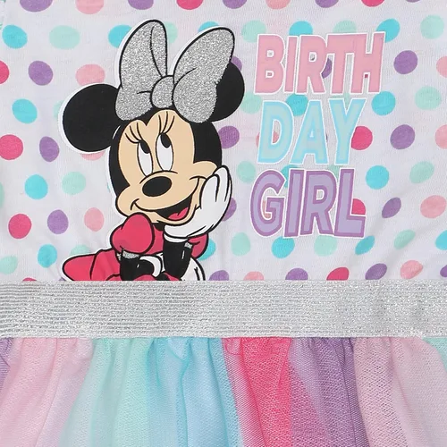 Vista 8 de Disney Vestido tutú de cumpleaños para niñas Minnie Mouse para niños pequeños - Multicolor