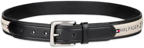 Vista 4 de Tommy Hilfiger mens Fabric Inlay Casual Belt With Classic Harness Buckle