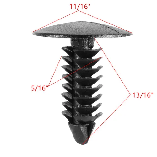 Vista 7 de Rexka 100 unids Fender Bumper Shield Fender Liner Push Pin Retener Clips 6030441 para Jeep Dodge Ram Chrysler