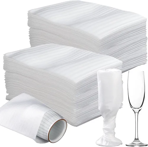 Vista 9 de 100 Pack Dish Packing Supplies for Moving, 12x12 Inch Cushion Foam Pouches