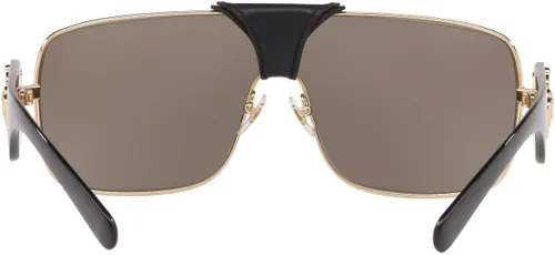 Vista 5 de Versace VE 2207Q 1002/5 Gafas de sol cuadradas de metal dorado lente espejo dorado