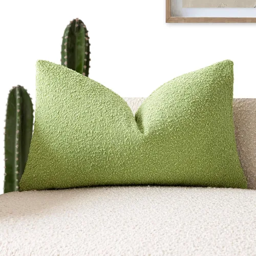 Vista 42 de Foindtower Fundas de almohada decorativas con textura de boucle, fundas de almohada sólidas, neutrales, suaves y acogedoras para silla, sofá
