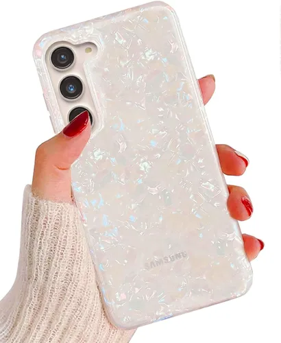 Vista 10 de J.west Funda para Samsung Galaxy S23 Plus de 6.6 pulgadas, Funda de Lujo con Estampado de Leopardo y Guepardo, Diseño Translúcido y Nacarado, Funda