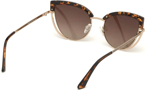Vista 6 de Guess GU7622 - Gafas de sol para hombre, montura Havana oscura, lentes marrón degradado, lente 2.126in GU76225452F