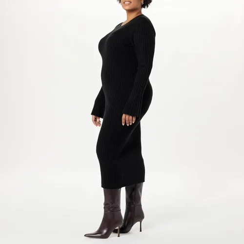 Vista 7 de The Drop Vestido tipo suéter acanalado con mangas acampanadas Fernanda para mujer