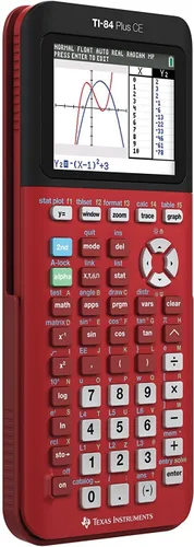 Vista 3 de Texas Instruments Calculadora gráfica roja radical TI-84 Plus CE