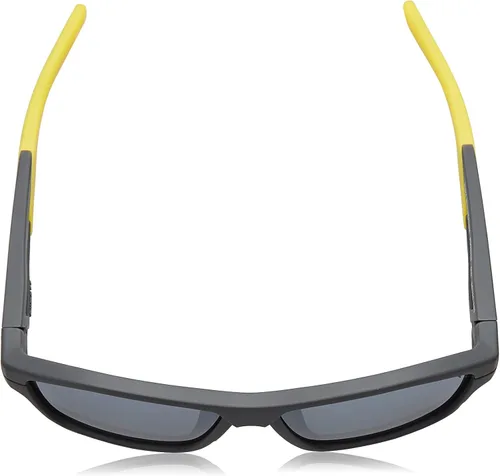 Vista 4 de Puma Blizzard PU0328S - Lentes de sol para hombre con forma rectangular marco de borde completo ciclismo correr golf pesca playa gris-amarillo
