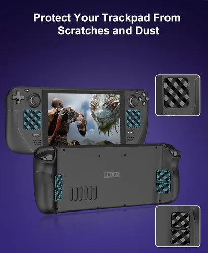 Vista 6 de DEVASO Protector de pantalla para cubierta de vapor, paquete de 6 protectores táctiles y 2 unidades de vidrio templado 9H transparente HD