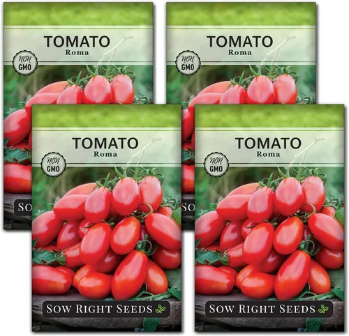 Vista 9 de Sembrar semillas adecuadas: semillas de tomate Roma para plantar variedad heredada determinada Popular non-GMO plum tomatoes for planting