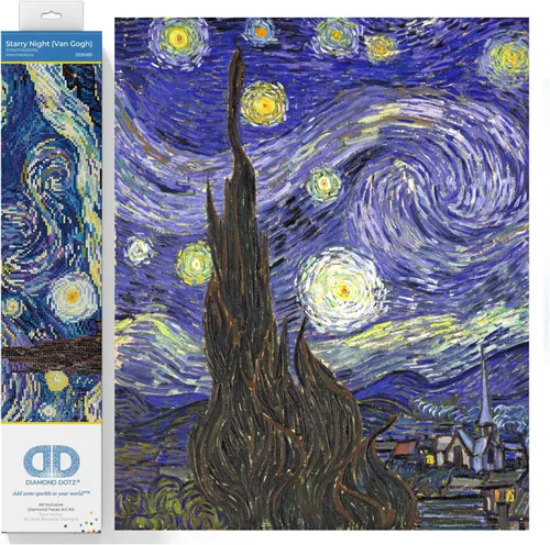 Vista 11 de Diamond Dotz Wheat Fields Van Gogh - Pintura de diamantes para adultos