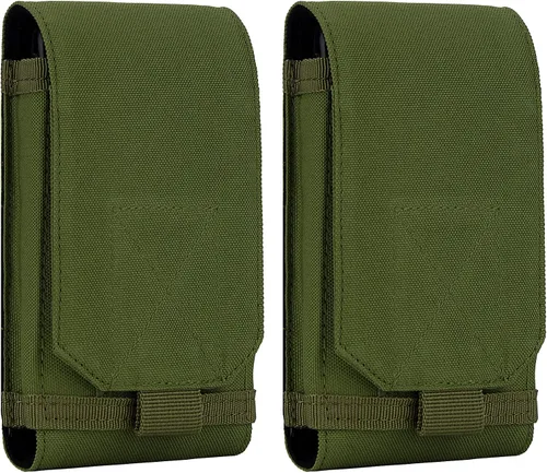 Vista 22 de bvya Funda táctica Molle para iPhone 15 Pro Max/15 Pro/15 Plus/15/14 Pro Max/13 Pro Max/12 Pro Max y otros teléfonos inteligentes de 4.7 a 6.9